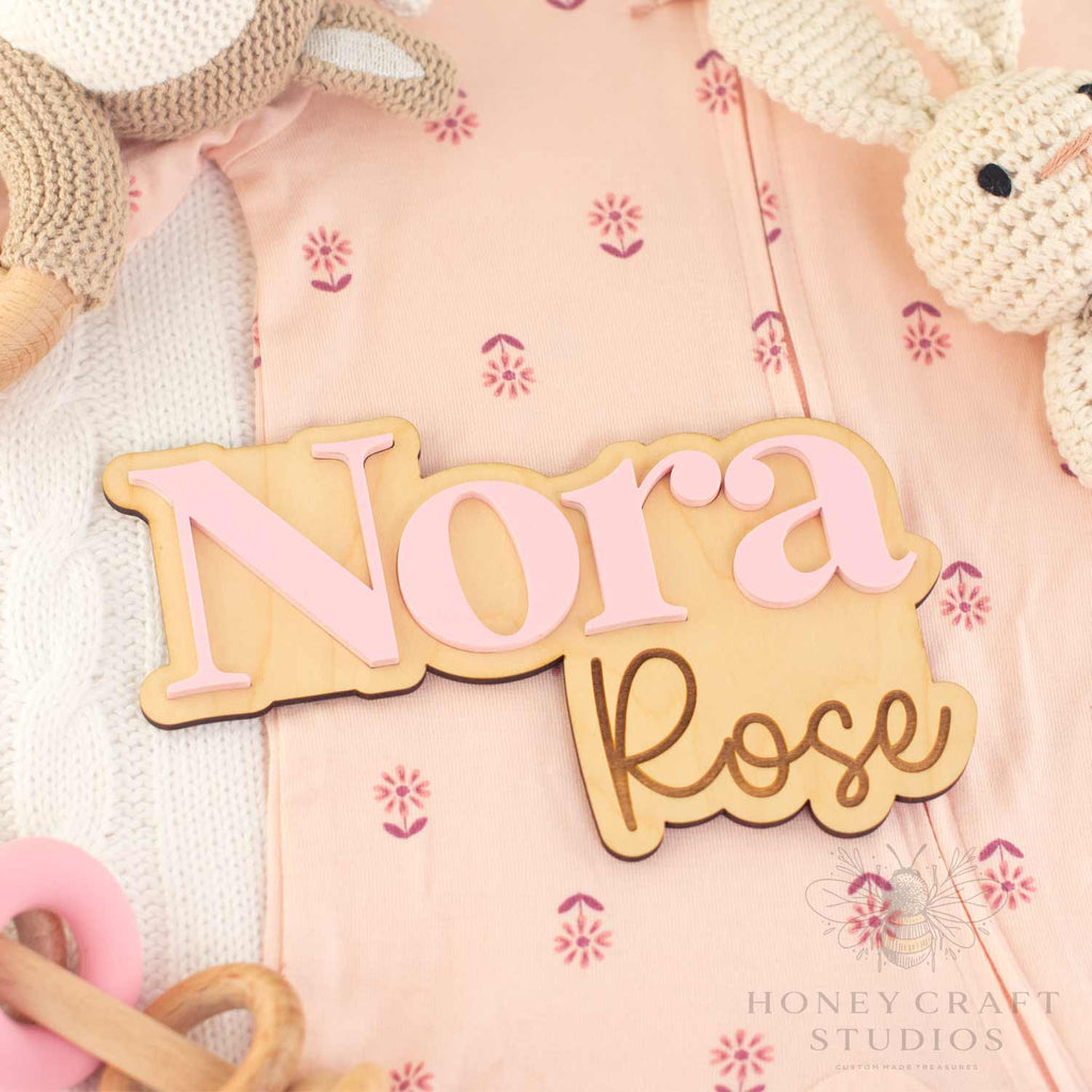 Custom Baby Name Sign - Newborn & Hospital Photo Prop