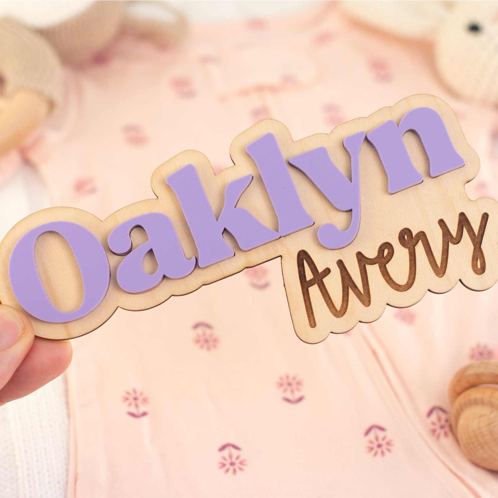 Custom Baby Name Sign - Newborn & Hospital Photo Prop