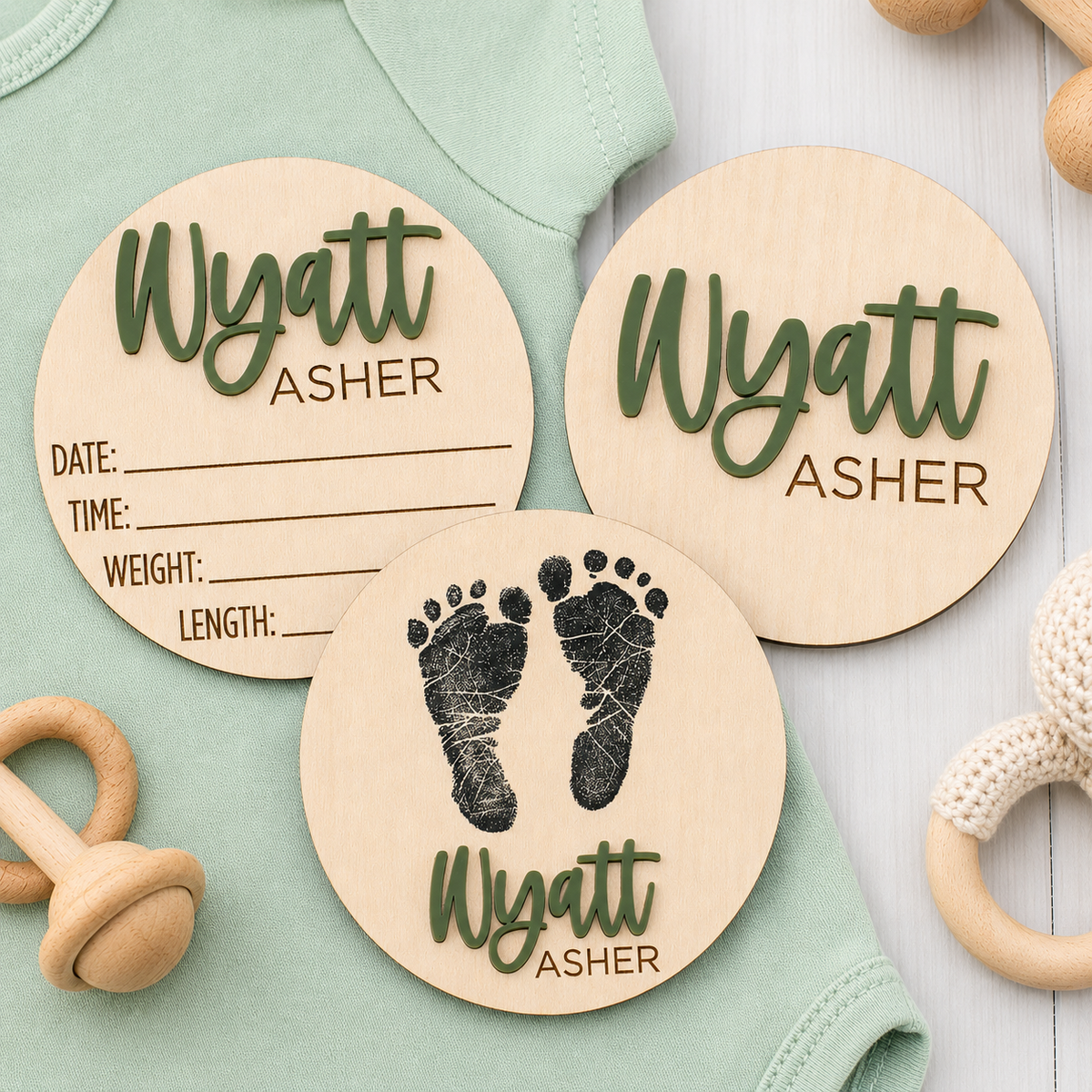 Personalized Baby Birth Announcement Sign