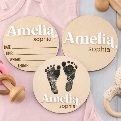 Personalized Baby Birth Announcement Sign