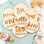Personalized Baby Engraved Wooden Milestone Cards