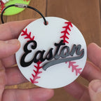 Personalized Baseball Ball Name Tag