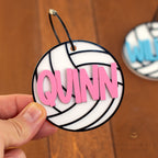 Personalized Volleyball Ball Name Tag